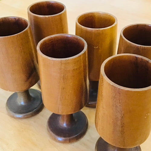 Wooden Schnapps Glasses