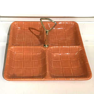 Vintage Ceramic Divided Snack Tray