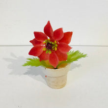 Load image into Gallery viewer, Vintage Poinsettia ornaments