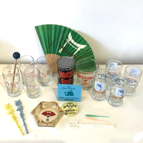 Vintage The Castaways Barware & Ephemera