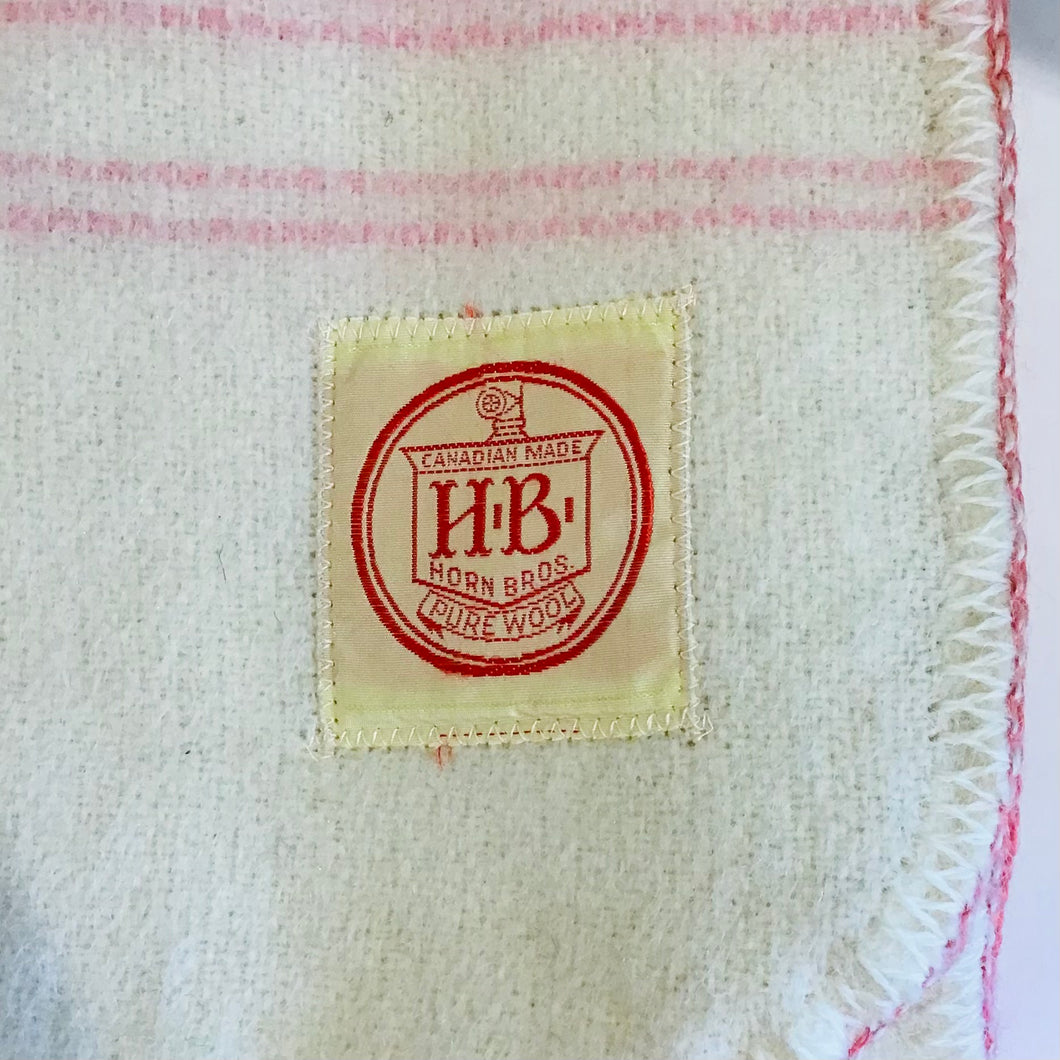 Vintage Wool Baby Blanket