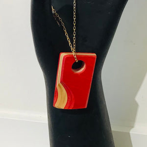 Wood Pendant Necklaces by Pocket Woodwork