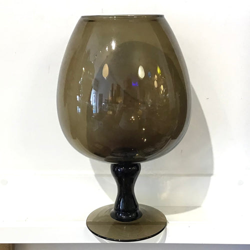 Oversized Smoked Glass Brandy Snifter