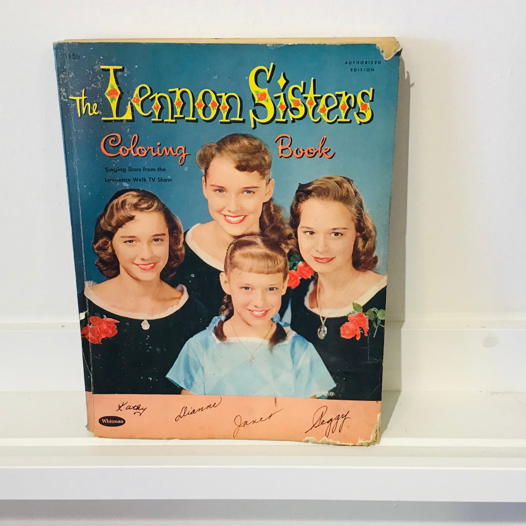 Vintage The Lennon Sisters Coloring Book