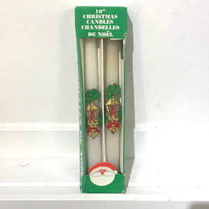 Vintage 10” Christmas Candle Set