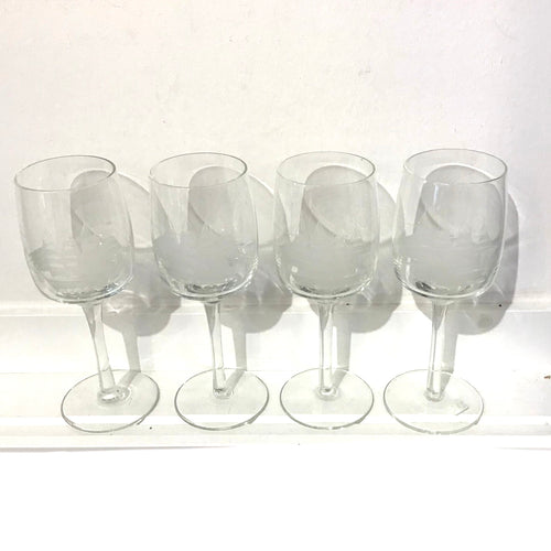 Sailing Ship Wineglasses