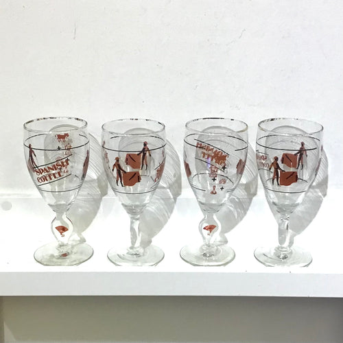 Vintage Spanish Coffee Glasses