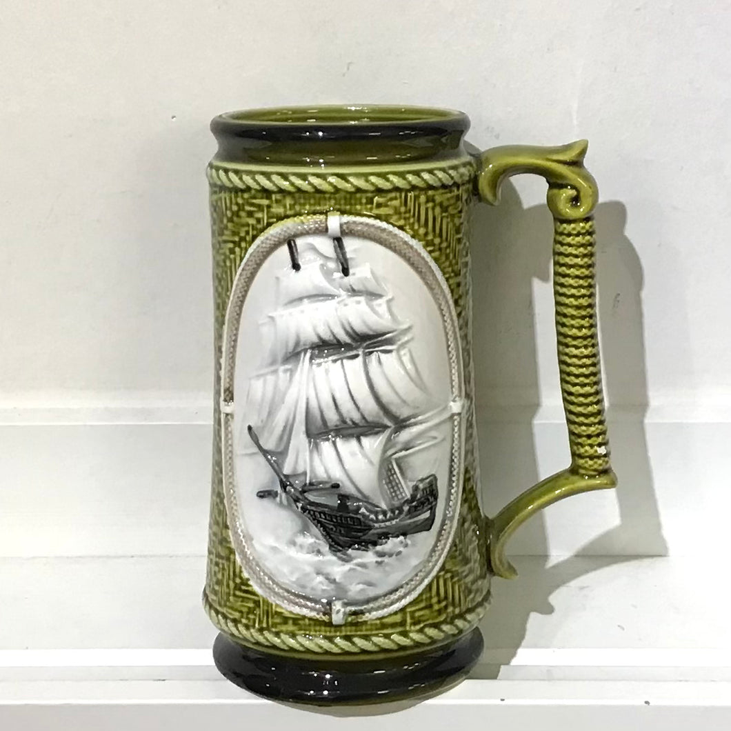 Sailing Ship Ceramic Beer Stein