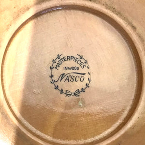 Vintage Nasco Wooden Popcorn Bowl