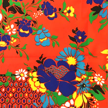 Load image into Gallery viewer, 1970s Floral Polyester Fabric