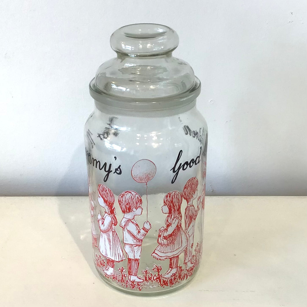 Vintage Glass Cookie Jar