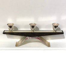 Load image into Gallery viewer, Vintage Wood &amp; Metal Candlestick