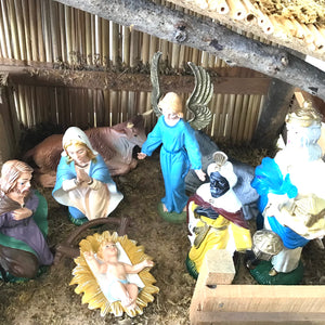 Vintage Made in Italy Nativity Scene
