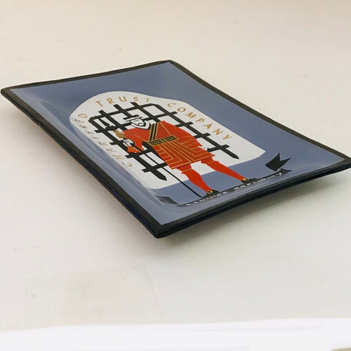 Chartered Trust Company Promotional Glass Dish
