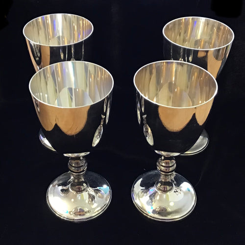 Vintage Silverplate Cocktail Glasses