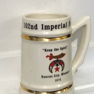 Vintage Shriner Beer Mug