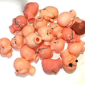 Vintage Rubber Doll Heads