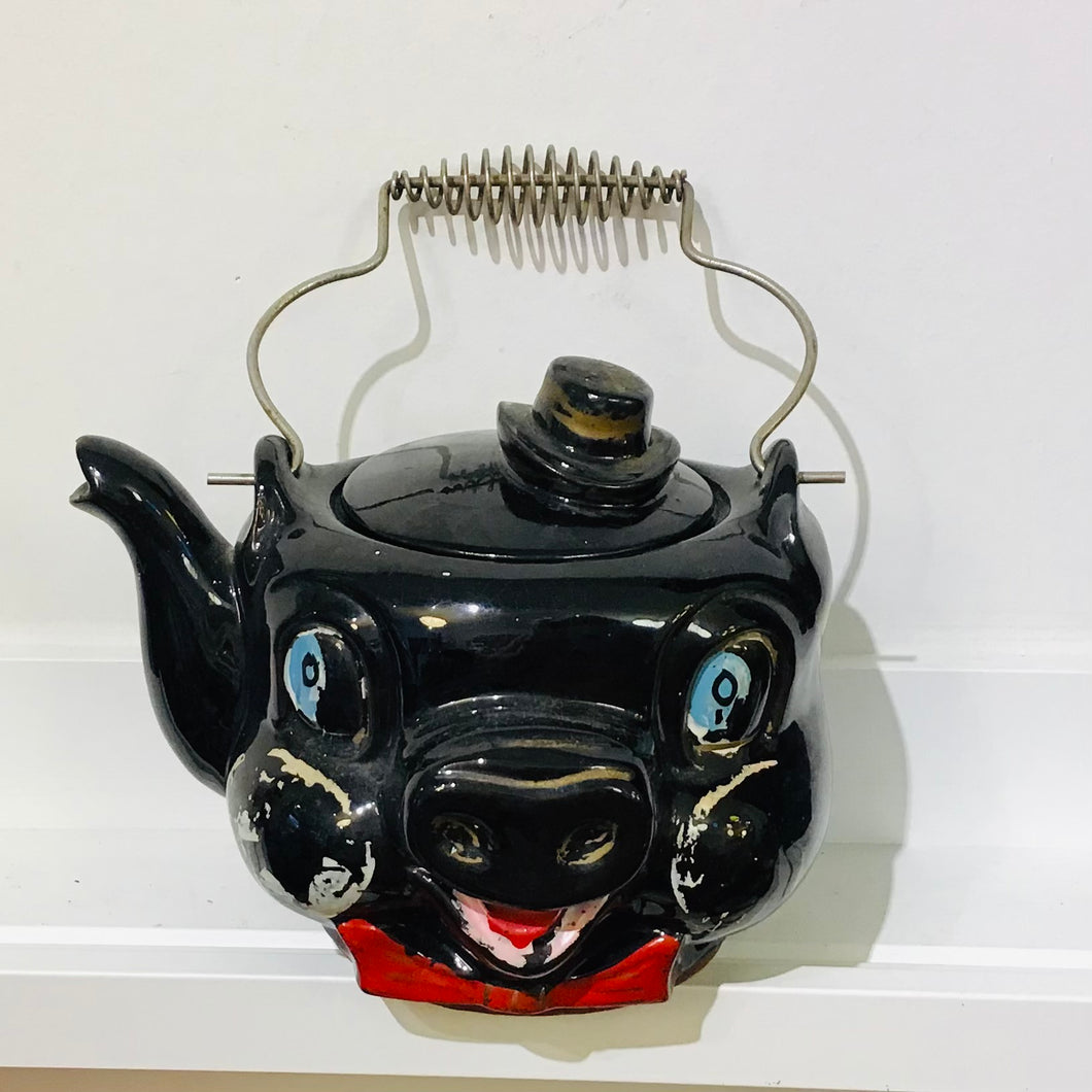 Vintage Piggy in a Hat Teapot