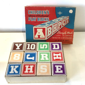 Vintage Play Blocks