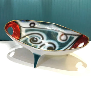 Vintage Biomorphic Ceramic Dish