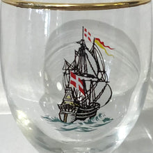Load image into Gallery viewer, 6 Danish Sailing Ship Cocktail Glasses