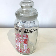 Load image into Gallery viewer, Vintage Glass Cookie Jar