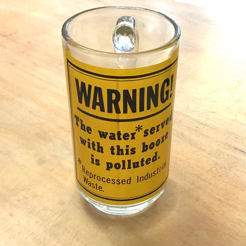 “Industrial Waste” Warning Beer Mug