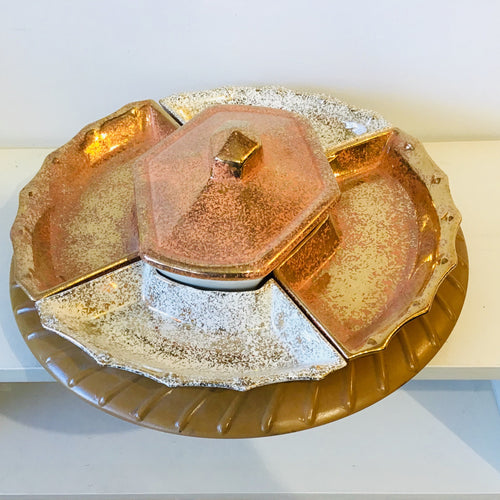 Vintage California Lazy Susan Server