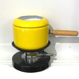 Vintage Enamelled Fondue Pot